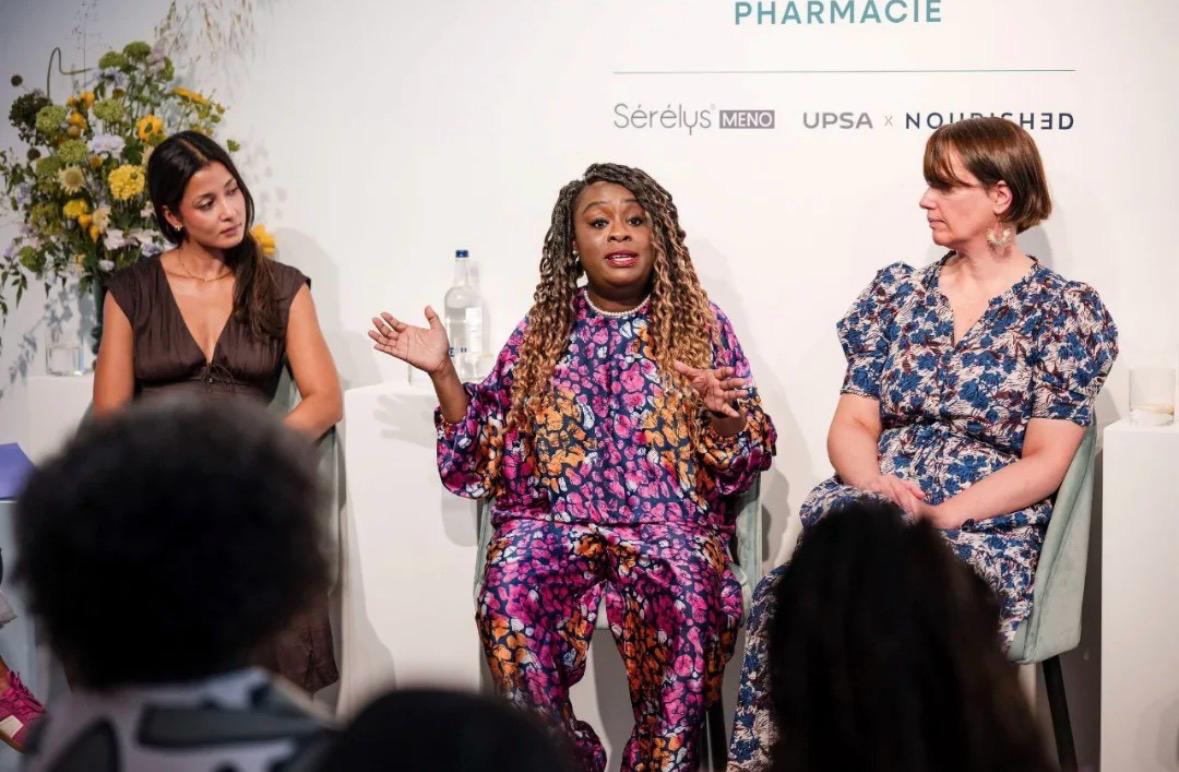 Dr Itunu Johnson contributing to a professional panel discussion