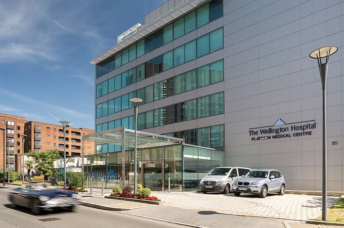 Exterior of The Wellington Hospital Platinum Medical Centre in London
